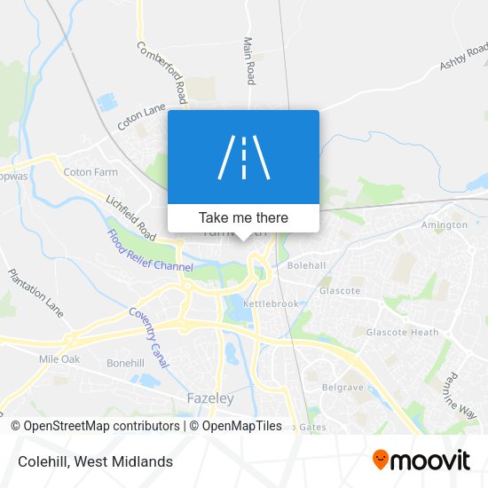 Colehill map
