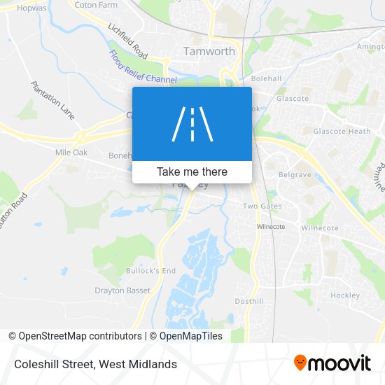 Coleshill Street map