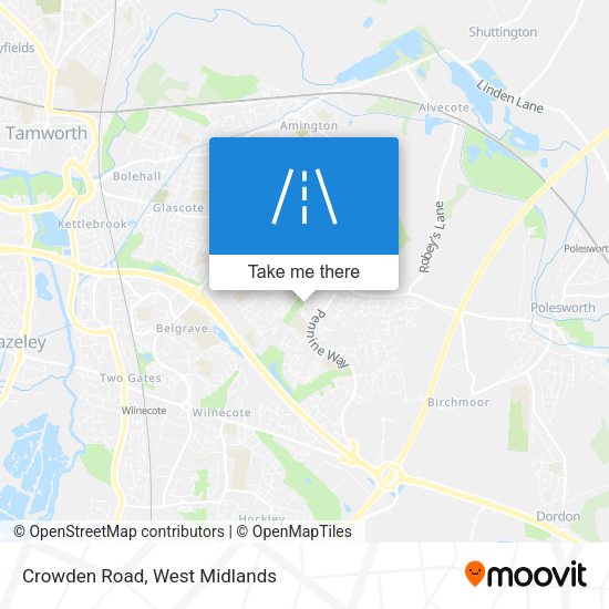 Crowden Road map