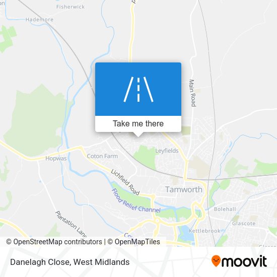Danelagh Close map