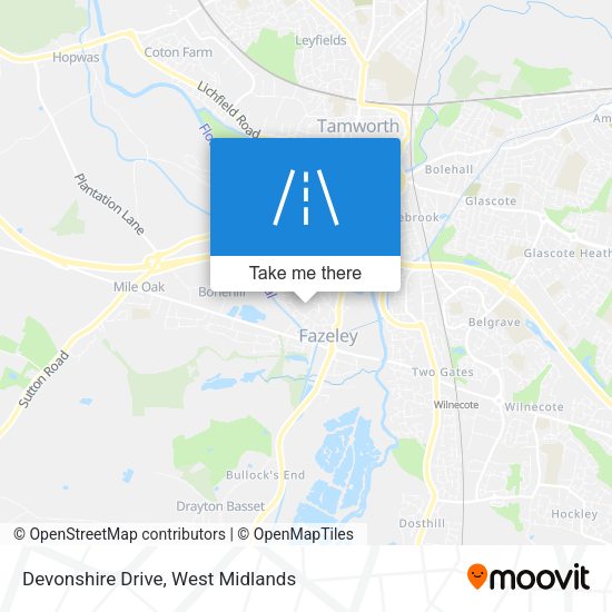 Devonshire Drive map