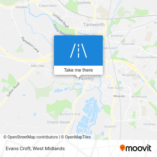 Evans Croft map