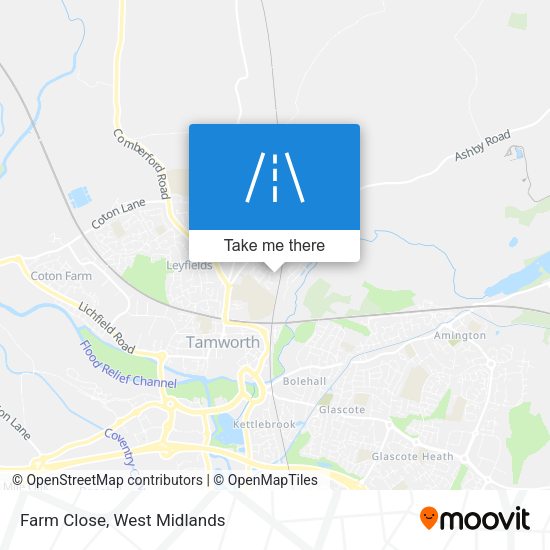 Farm Close map
