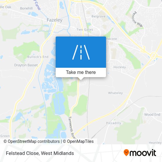 Felstead Close map