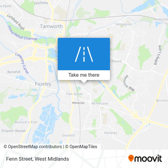 Fenn Street map