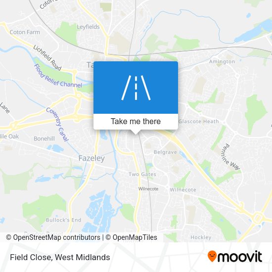 Field Close map