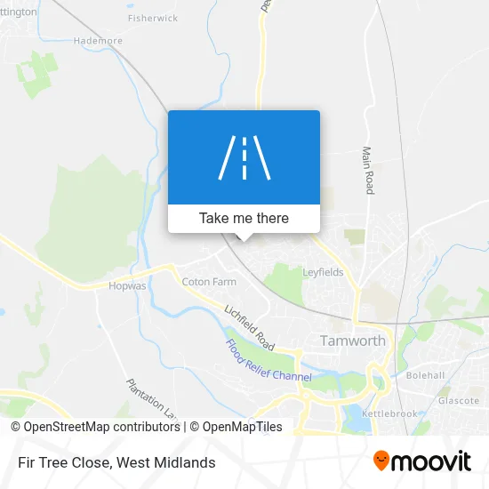 Fir Tree Close map