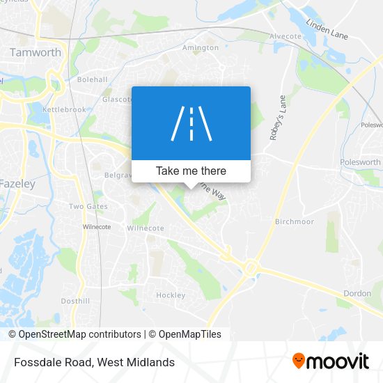 Fossdale Road map