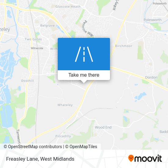 Freasley Lane map