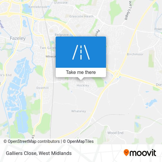 Galliers Close map