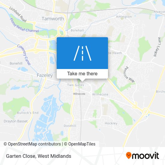 Garten Close map