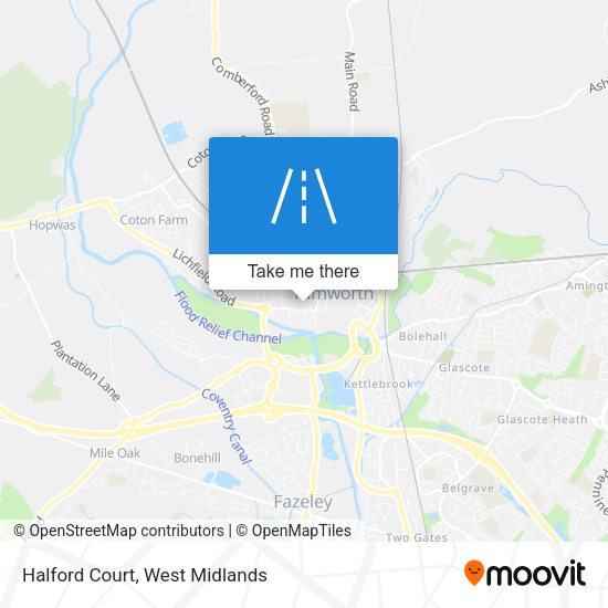Halford Court map