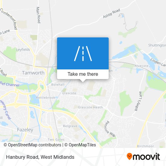 Hanbury Road map