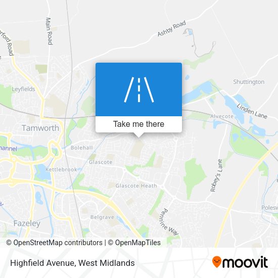 Highfield Avenue map