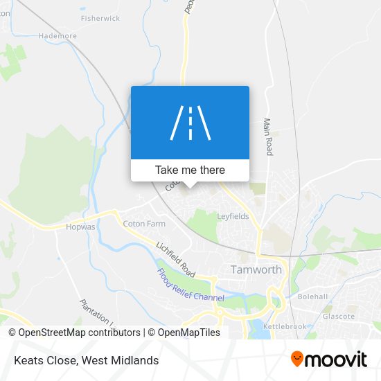 Keats Close map