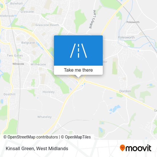 Kinsall Green map