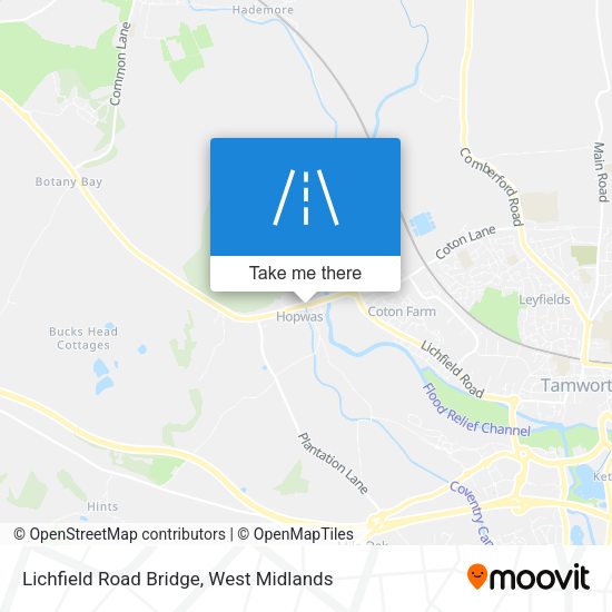 Lichfield Road Bridge map