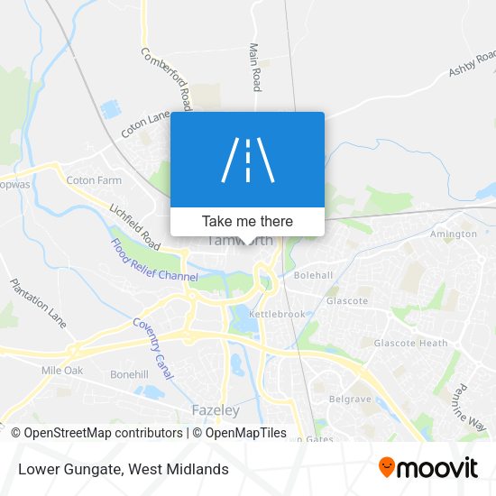 Lower Gungate map