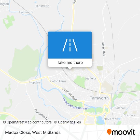 Madox Close map