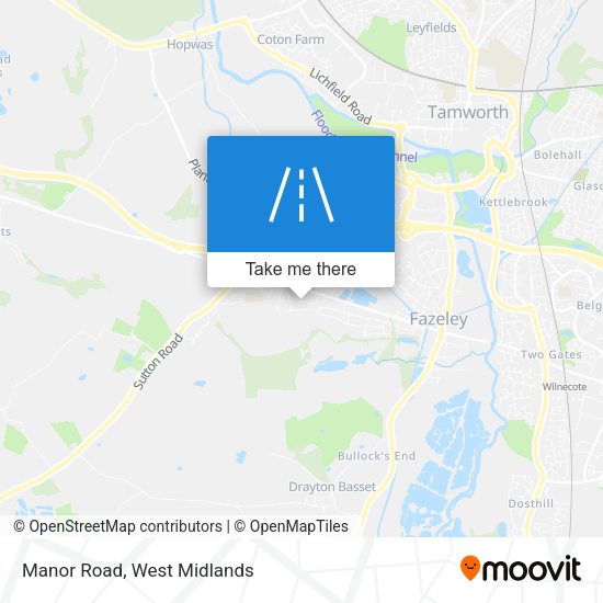 Manor Road map
