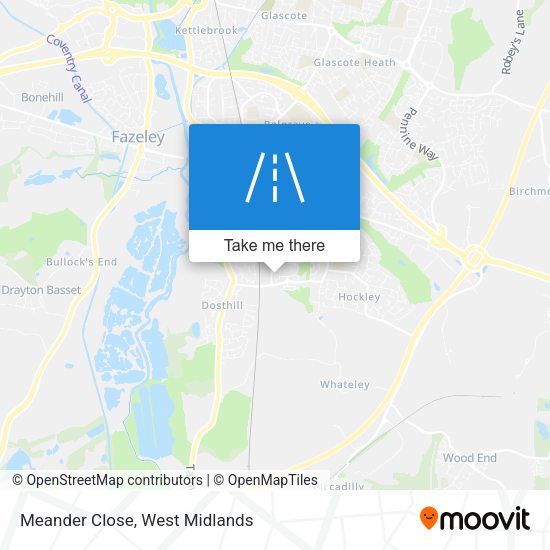 Meander Close map