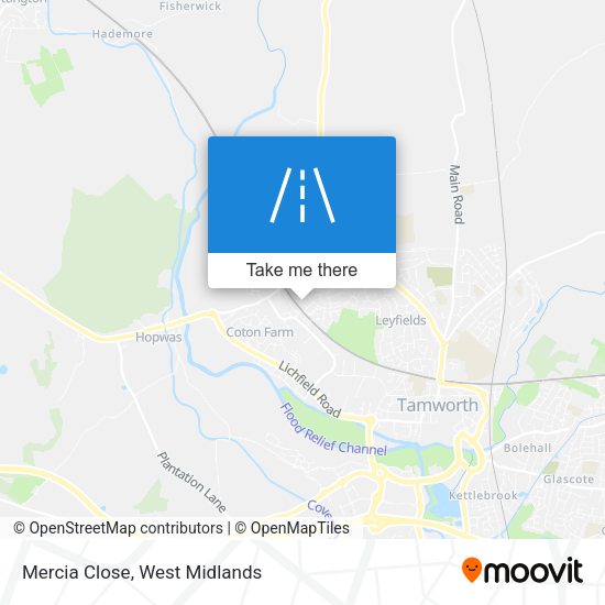 Mercia Close map