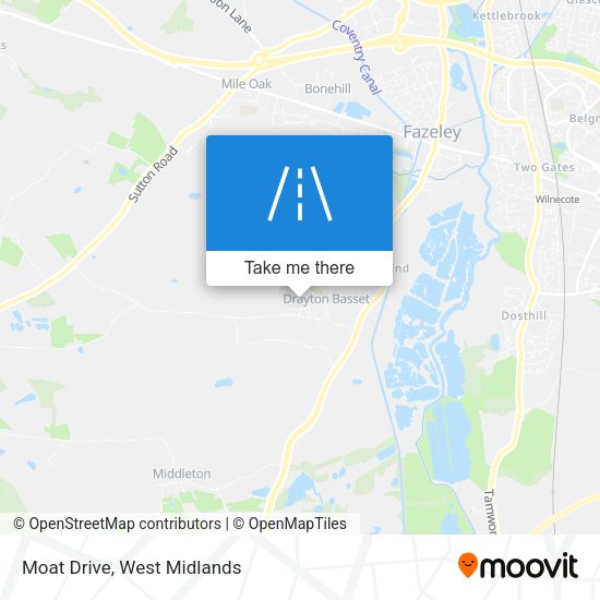 Moat Drive map