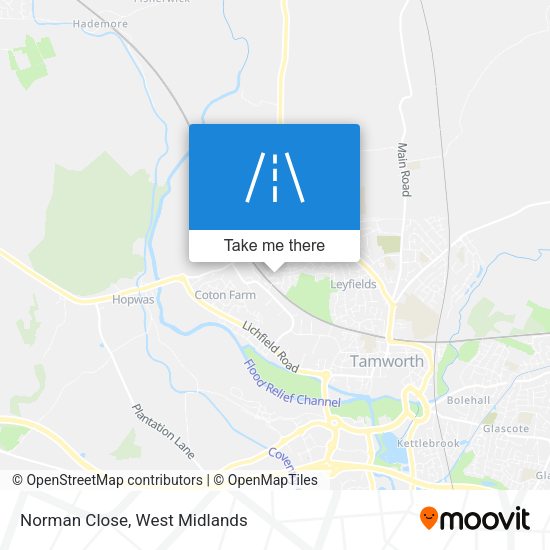 Norman Close map