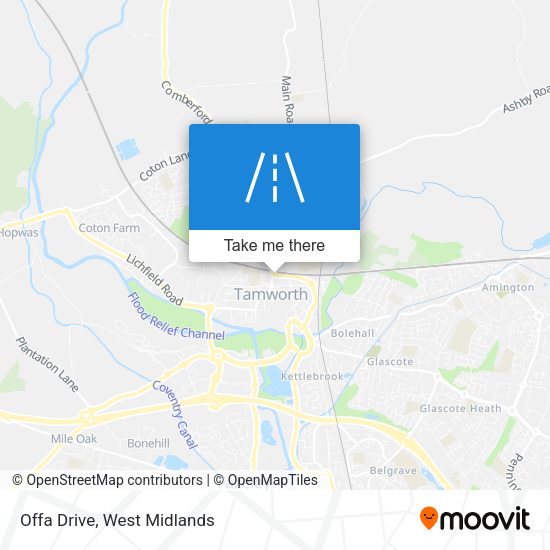 Offa Drive map