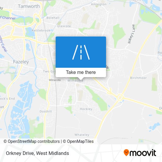 Orkney Drive map