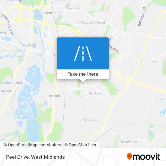 Peel Drive map