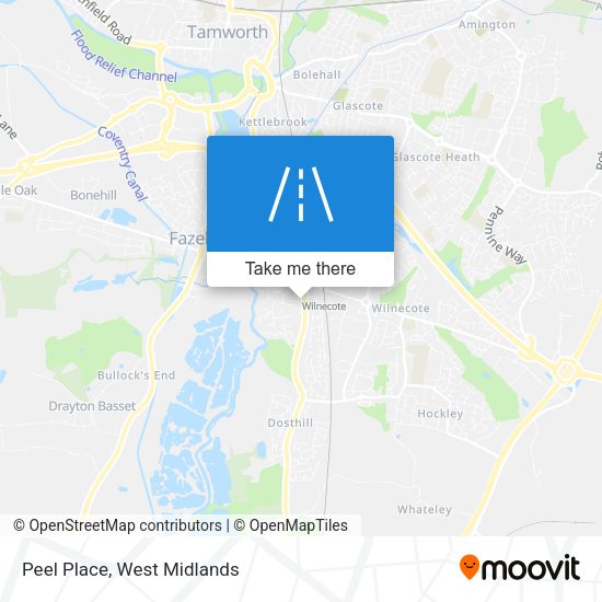 Peel Place map