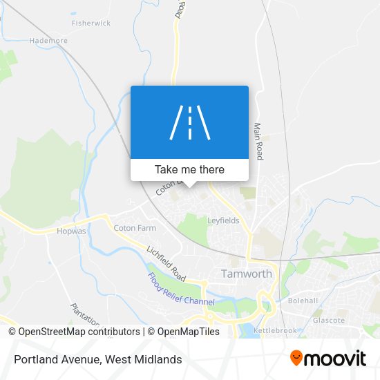 Portland Avenue map