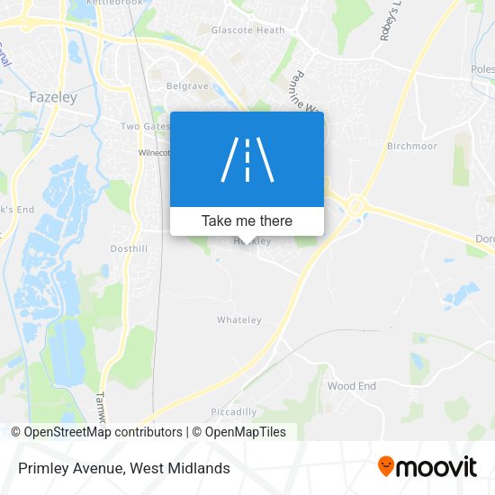 Primley Avenue map