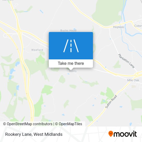 Rookery Lane map