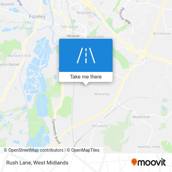 Rush Lane map