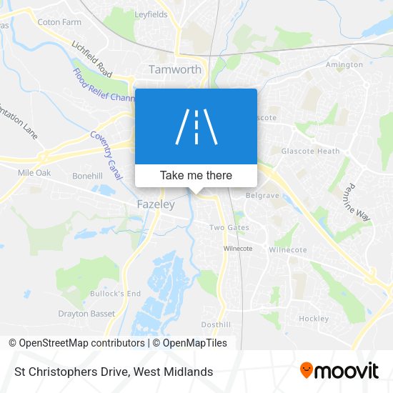 St Christophers Drive map