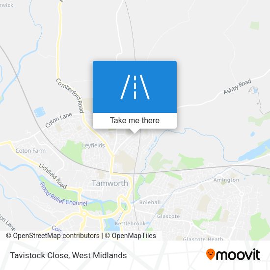 Tavistock Close map