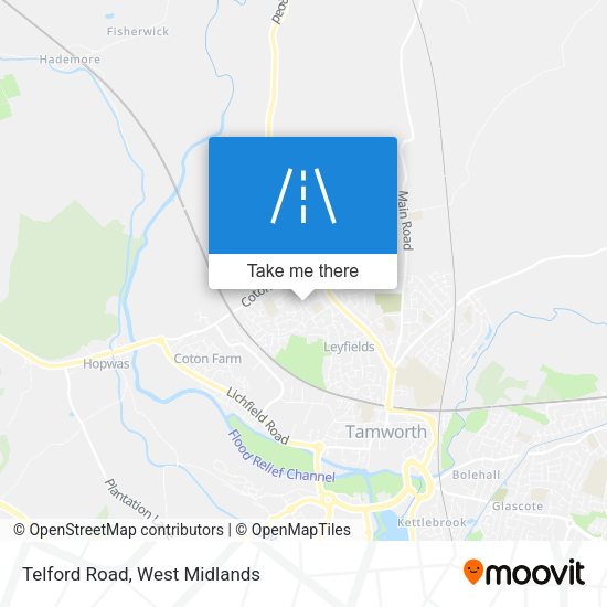 Telford Road map