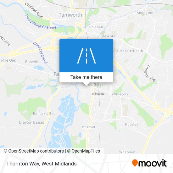 Thornton Way map