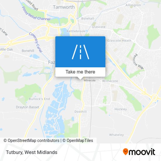 Tutbury map