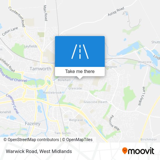 Warwick Road map