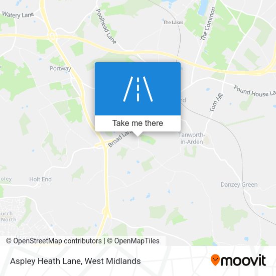 Aspley Heath Lane map