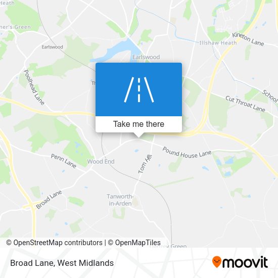 Broad Lane map