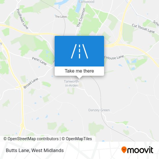 Butts Lane map