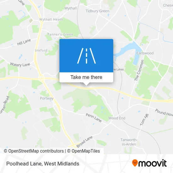 Poolhead Lane map