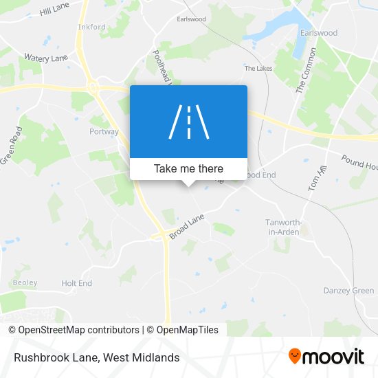 Rushbrook Lane map