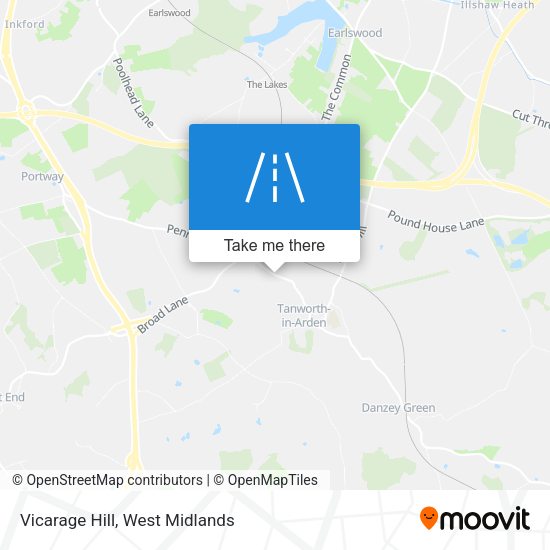 Vicarage Hill map