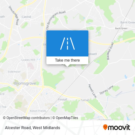 Alcester Road map