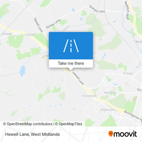 Hewell Lane map